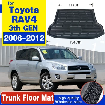 Príslušenstvo Pre Toyota RAV4 RAV-4 5Seater 2006 - 2012 Zadný Kufor Zásobník Cargo Boot Líniové Mat Podlahe Koberec 2007 2008 2009 2010 2011