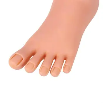 Mäkké, Pružné Plastové Nohy Kati s Klincami pre Prax Pedikúra Školenia Nail Art Nástroj Zobrazenia Nohy Model na Nechty, Nálepky Hot