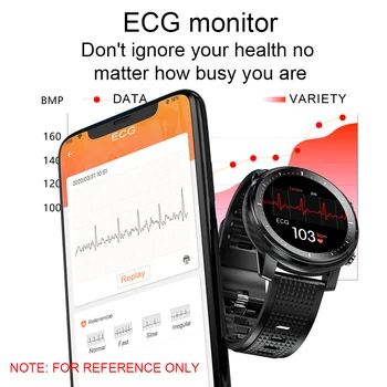 LIGE Nový Vodotesný IP68 Smart Hodinky Mužov EKG Srdcovej frekvencie, Krvného Tlaku Monitor LED Baterka Športové Fitness Tracker smartwatch