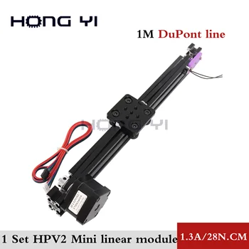 HPV2 Mini V linear actuator efektívne cestovať lineárny modul s NEMA 17 17hs4401 stepper motor pre 3D tlačiarne príslušenstvo