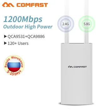 Comfast 1200 Mbs 802.11 AC Dual-band vonkajší Bezdrôtový AP router 2.4+5.8 ghz WIFI Opakovač Router Most wi-fi prístupový bod ap