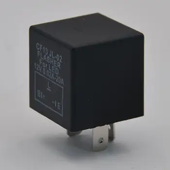 3 Pin Auta Bliká CF13 Relé Automobilové A Motocyklové Univerzálne LED Flasher Indikátor Lampa Rýchlo Blikajúce Non-nastaviteľné