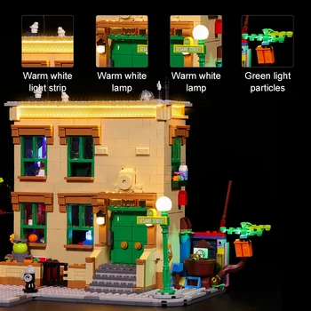 2020 Nové LED na Mesto, Výhľad na Ulicu Stavebné Bloky Lampa Batérie Poľa USB Kompatibilný pre Lego Hračky Dať Deti Vianočné Darčeky