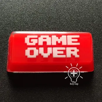Kľúčové Spp Vlastné Mechanické Klávesnice Gameover Hra Konci Vrátiť Živice Osobnosti Transparentné Pixel Keycap Pre Super Mária