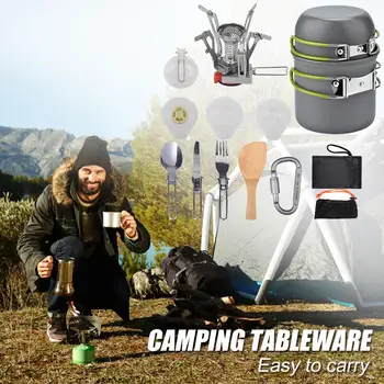 Outdoor Camping Mini Stolový Riad Piknik Banku, Vidlička, Lyžica Tabuľka Nôž, Vidlička, Sporák Auta Camping Piknik Nástroje