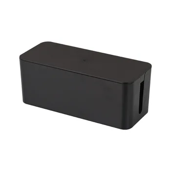 Kábel Úložný Box napájacej Zásuvky Čierna Biela Kábel Upratané Úložný Box vypínač pre Jednoduché Domáce Bezpečnosť
