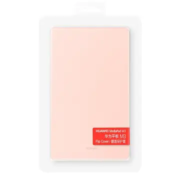 Originálne Kožené vyklápací Kryt na Huawei Mediapad M3 8.4 palcový Kožené puzdro S Sleep/Wake Funkcia Stand Ochranný plášť pre M3