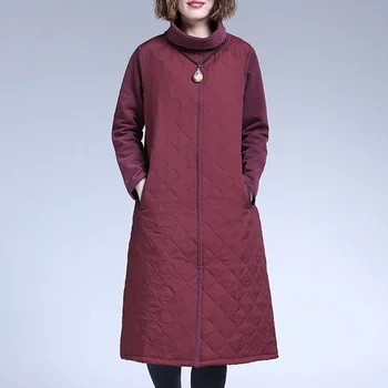 Dlhý rukáv bavlna plus veľkosť vintage ženy príležitostné voľné midi jeseň zima strany elegantné šaty oblečenie 2021 dámske šaty