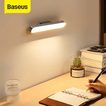 Baseus Magnetické LED Stolná Lampa pre Štúdium Kabinetu Svetlo USB Nabíjateľné Plynulou Stmievanie Plnenie Stolná Lampa