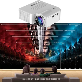 Prenosné UC28 PRO HDMI Mini LED Projektor pre Domáce Kino, Divadlo AV VGA USB ND998