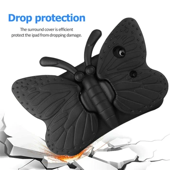 Deti Shockproof púzdro Pre IPAD Vzduchu 4 10.9 palcový 2020 Roztomilý Kreslený Motýľ EVA Tablet Prípade Stojan, Kryt Pre IPAD