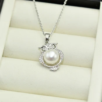 SHDIYAYUN 2020 Jemné Perly Šperky, Náhrdelníky & Prívesok Osobné Náhrdelník Sova Prírodné Perly 925 Sterling Silver Šperky Veľkoobchod
