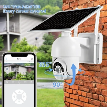 Loosafe 1080p HD IP Kamera, 3G, 4G Shell Vonkajšie Vnútorné Solárne Bezpečnostné IP66 Nepremokavé Domov Záhrada Bezpečnostné CCTV Monitor Dvore