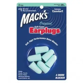 Hot Predaj Mack je zvukotesné zátkové chrániče sluchu na zníženie hluku, ušné sviečky anti-anti-noise anti chrápať, očná maska peny, silikónové