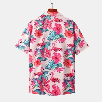 OSCN7 Bežné Tlačené Krátke Rukáv Tričko Mužov Ulici 2020 Havaj Pláži Nadrozmerná Ženy Móda Harujuku Košele pre Mužov MX018