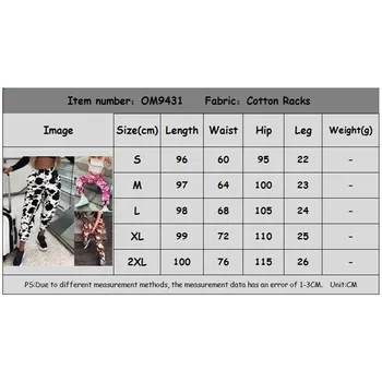 Ženy Kórejský Bežné Nohavice Osobnosti Kamufláž/ Krava Tlač Elastické Vysoký Pás Lúč Nohy Dlhé Nohavice Žena Streetwear Módy