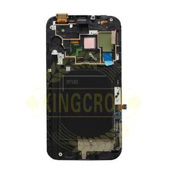 AMOLED LCDFor Samsung Galaxy Note 2 Pozn.2 N7100 N7105 T889 i317 i605 L900 LCD s rám Displeja Dotykový Displej Digitalizátorom. Montáž