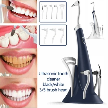 5 V 1 Elektrické Ultrazvuková Zubná Scaler Univerzálny Čistič Zubov Vysoká Frekvencia Zub Stain Remover, Bielenie Zubov, Zubné Nastaviť