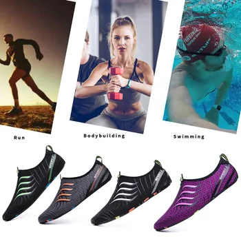 Pošmyknúť Na Unisex Priedušná Mens Soft Aqua Topánky Ženy, Rýchle Suché Plávanie Tenisky Vonkajšie Ľahký Prímorské Pláže Topánky