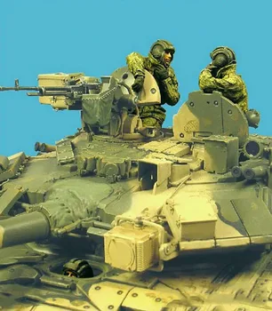 1/35 Rozsahu Nevyfarbené Živice Obrázok Moderné ruské posádky tanku 3 číselné Údaje