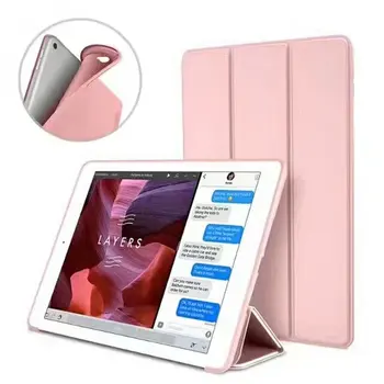 Pre iPad 9.7 ESR Hurá Farba PU Kožené+Ultra Tenký, Ľahký PC Zadný Kryt puzdro pre Nový iPad 9.7 2017 A1823 A1822 model+PERO