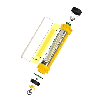 XANES X6 XPG+KLAS Typ-C, USB Nabíjateľná LED Baterka Dvojitý Magnet Háčik na Zavesenie Práce Lampa Plnenie Svetlo, Pochodeň Svietidla