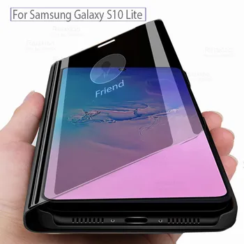 Plný Kryt Pre Samsung Galaxy s rezacím zariadením s10 PLUS S10 e Smart Mirror Flip Telefón puzdro Pre Samsung S10 Lite Light Úplné Pokrytie Telefón Prípade