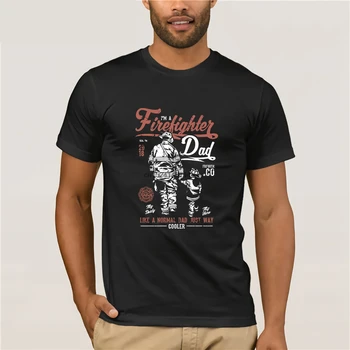 Hasič Otec Mens Zábavné Hasič T-Shirt Hasiči Služby Sam Otec Deň T Shirt O-Neck Fashion Bežné Vysokej Kvality