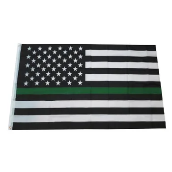 Zelená Linka usa Polícia Vlajky 90*150 cm Americkej Vlajky Polyester NÁS Vlajka USA Banner Zástavky pod Vlajkou Spojených Štátov S osadené priechodkami