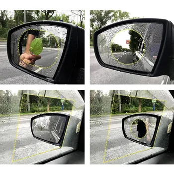 2 ks Univerzálny Auto Rainproof Nepremokavé Spätné Zrkadlo Film Nálepky Auto Spätné Zrkadlo Bočné Okno Anti Fog Screen Film