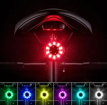 ROCKBROS Bicykel Zadné Svetlo s USB Nabíjateľné Nepremokavé MTB Bicykel zadné Svetlo 5 Modelov Cyklistické zadné svetlo na Bicykel Príslušenstvo