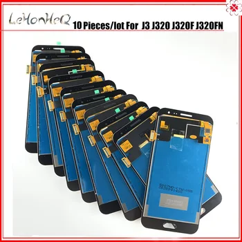 10 ks/veľa J3 J320 LCD Displej Pre Samsung J3 2016 J320FN J320F J320G LCD Displej Dotykový displej Digitalizátorom. Montáž