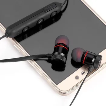Slúchadlá bezdrôtová fones sem fio herné slúchadlá Bluetooth Slúchadlo Magnetické šport neckband pre Mobilný Telefón GZ05