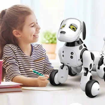 Deti Elektronická Hračka Pet Vzdelávacie Smart Roztomilý Zvieratá, Inteligentná RC Robot Psa Led Bezdrôtový Interaktívne Spievať, Tancovať Hovoriť