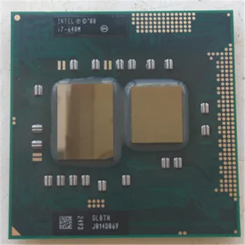Intel Notebook cpu i7 640M CPU intel PGA 988 pin Pätice G1, Core i7 640M 2.8 GHz 4M Dual Core Štyri vlákna 640 Notebook procesory
