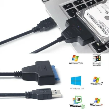 1* Vysoko Kvalitný USB 3.0 Na SATA Notebook Pevného Disku SSD HHD Adaptér, Dátový Kábel Converter 2.5