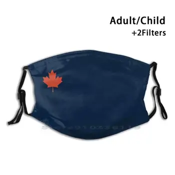 Vlajka Kanady Opakovane Úst Tvár Masku S Filtrom Deti Kanada Vlajka Kanady Mari Usque Ad Mare Od Mora Až K Moru