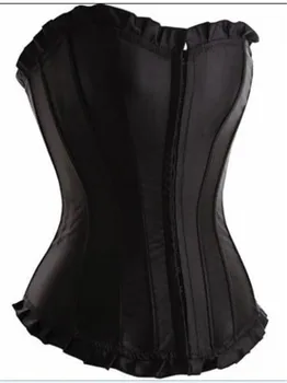 Sapubonva korzet bustiers top plus veľkosť korzetu, sexy spodná bielizeň, porno, kostým corsetto femme vzor vintage ženy čierna biela červená