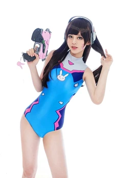 COYOUNG Anime Plavky Cosplay Kostým Spandex Plavky DVA Kostým Anime Cosplay Vody Plavky