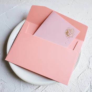 Pink Lady Romantické 5 List Papiera 5 Obálky Nastaviť Samoopaľovacie List Papiera Obálky pre Scrapbooking ľúbostný List