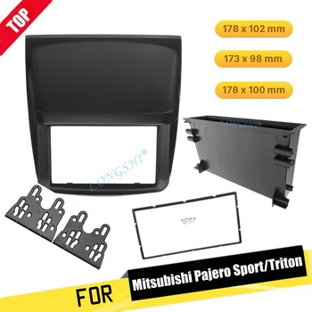 Single/Double Din Fascia pre Mitsubishi Pajero Sport Triton L200 Rádio DVD, Stereo Panel Dash Montáž Inštalácia Výbava Kit 2din