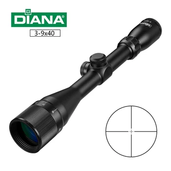 Taktické DIANA 3-9X40 AO Riflescope Jedna Trubica Kríž Dot Reticle Optickým Zameriavačom Lovecká Puška Rozsah