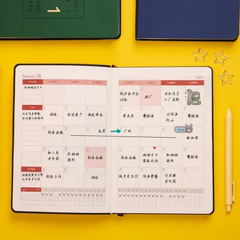 2021 Kalendár Notebooky 352 Stránok Podnikateľského Plánu Mliečne Super Hrubé Rozvrh Štúdia Death Note Office Školy Grafické Efekty
