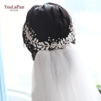 YouLaPan HP323 Silver Hlavu Pásma pre Ženy Tiara Vlasy Príslušenstvo Veľkoobchod Čína Dievčatá Vlasy Kapely Svadobné Vlasy, Šperky