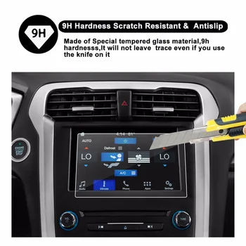 RUIYA vodičov Screen Protector Pre Fusion sync2 sync3 8 Palcové GPS Dotknite sa Stredu Displeja Auto Interiéru Samolepky Príslušenstvo