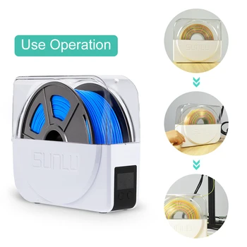 SUNLU 3D Vlákna na Vlasy Udržať Vlákna Suché Úložný Box 3D Tlačiarne Dobré Parneter FilaDryer S1