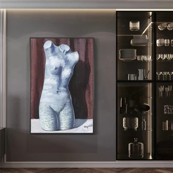 René Magritte Sexy Nahé Ženy Plátne, Obrazy Na Stenu, Umenie Plagáty A Vytlačí Surrealizmus Umenie Fotografie Pre Obývacia Izba Cuadro