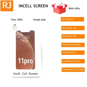 RJ INCELL pre iPhone X XS XR XS Max 11 Pro LCD Displej Náhradné Zhromaždenie Digitalizátorom. Dotyk Pantalla