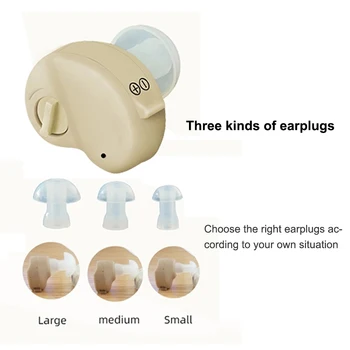 Nastaviteľné Mini Ultra Malé Neviditeľné Zvukový Zosilňovač sluchadla V Uchu Zvuk Rozšírenie Nepočujúcich Pomoci Pre ucho