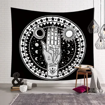 India Mandala Gobelín Stene Visí Hippie Psychedelic Gobelín Prírody Sun Moon Mapu Čiar Tarot Stenu Boho Dekor Spálni Koberec